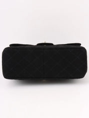 1997 Cotton Double-Face CC Turnlock Handbag, Black