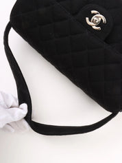 1997 Cotton Double-Face CC Turnlock Handbag, Black