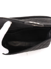 1997 Cotton Double-Face CC Turnlock Handbag, Black