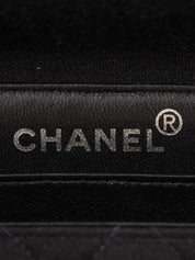 1997 Cotton Double-Face CC Turnlock Handbag, Black