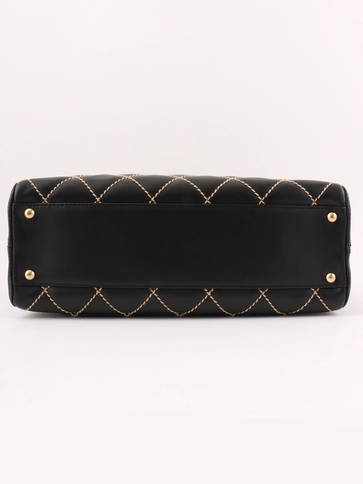 2003 Wild Stitch CC Mark Plate Handbag Black