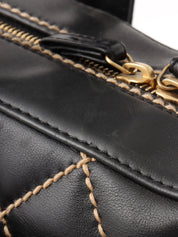 2003 Wild Stitch CC Mark Plate Handbag Black