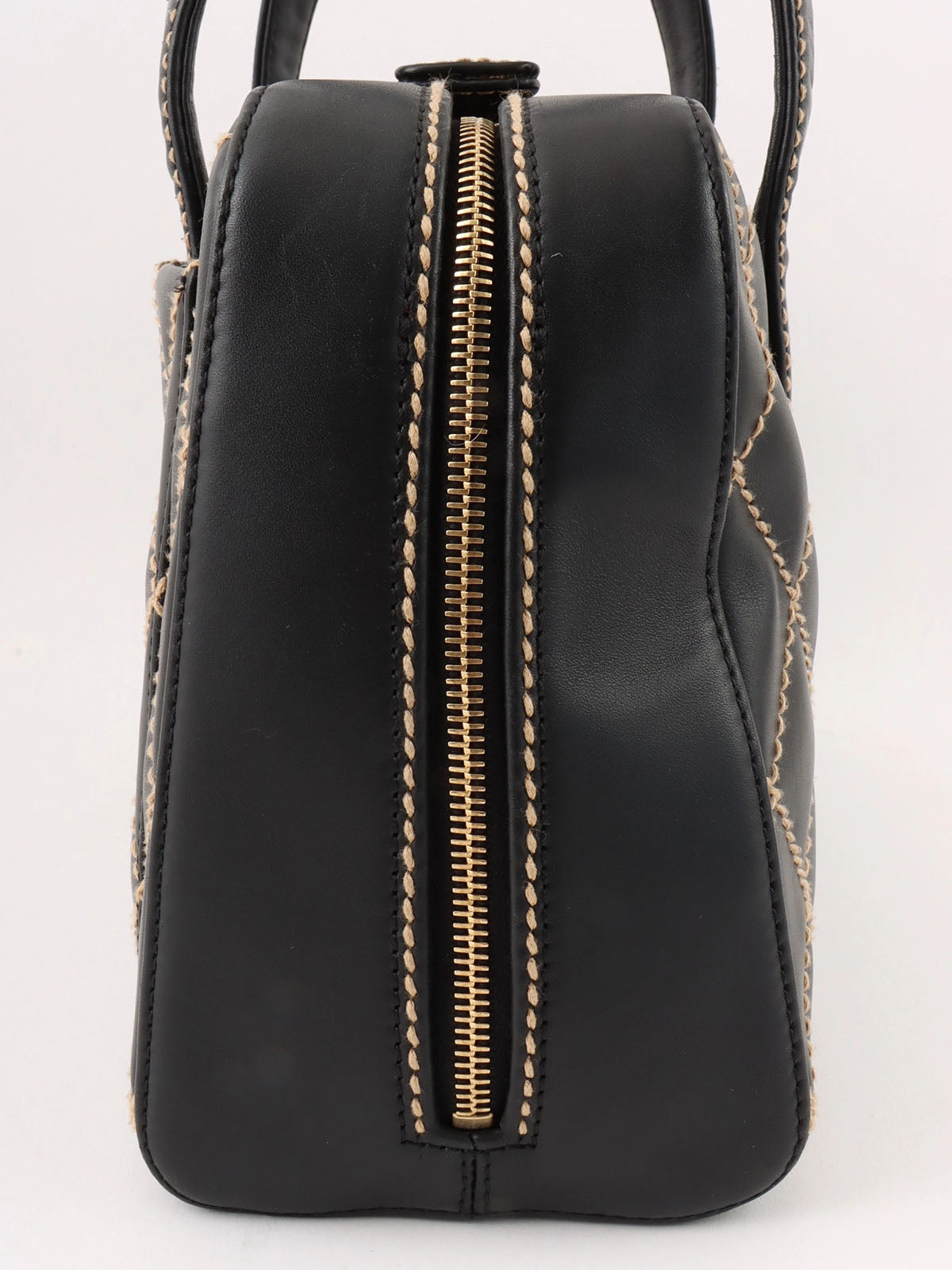 2003 Wild Stitch CC Mark Plate Handbag Black