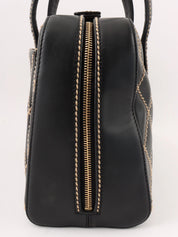 2003 Wild Stitch CC Mark Plate Handbag Black