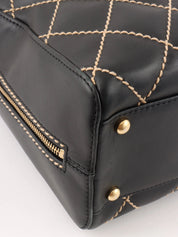 2003 Wild Stitch CC Mark Plate Handbag Black