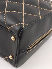2003 Wild Stitch CC Mark Plate Handbag Black