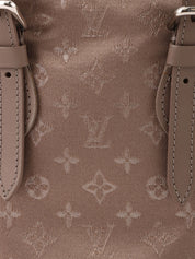 2001 Satin Monogram Little Bucket Greige