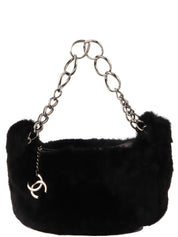 2001年頃製　ラパンファーCCマークチャームチェーンハンドバッグ　ブラック