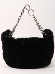 2001年頃製　ラパンファーCCマークチャームチェーンハンドバッグ　ブラック