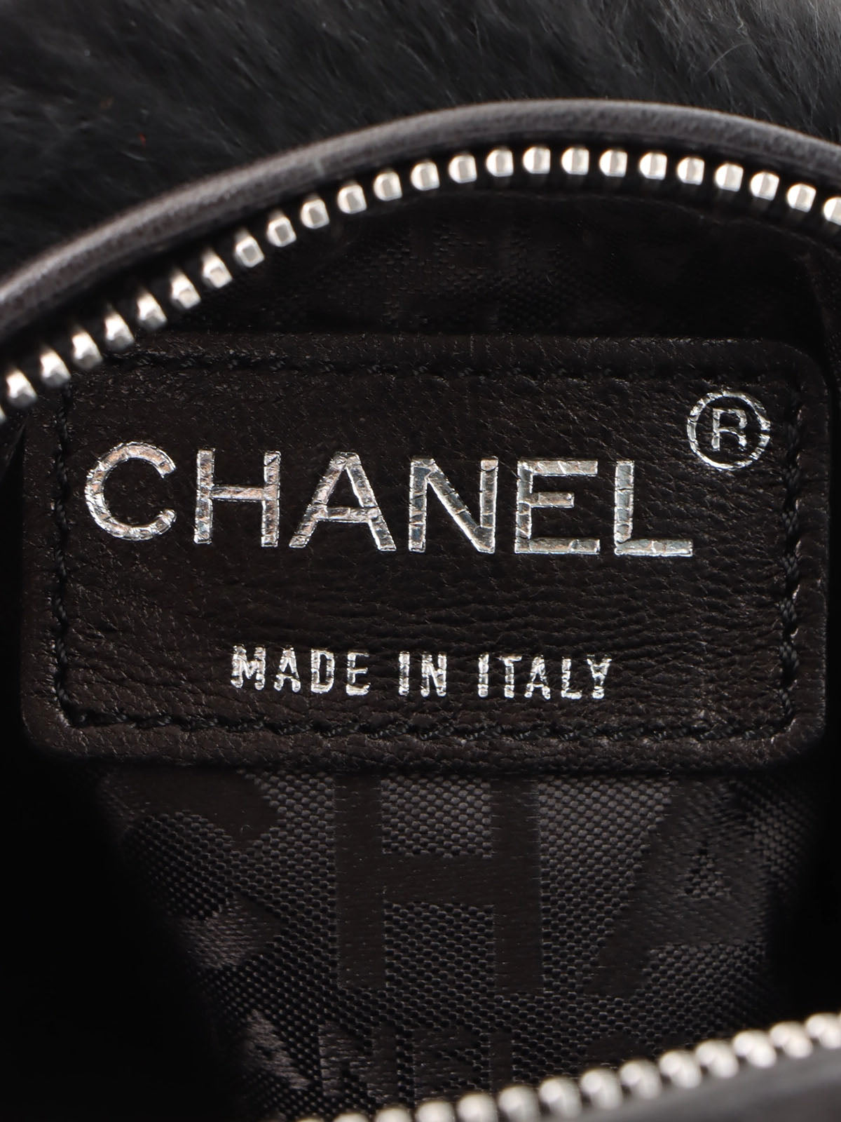 2001年頃製　ラパンファーCCマークチャームチェーンハンドバッグ　ブラック