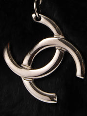 2001年頃製　ラパンファーCCマークチャームチェーンハンドバッグ　ブラック