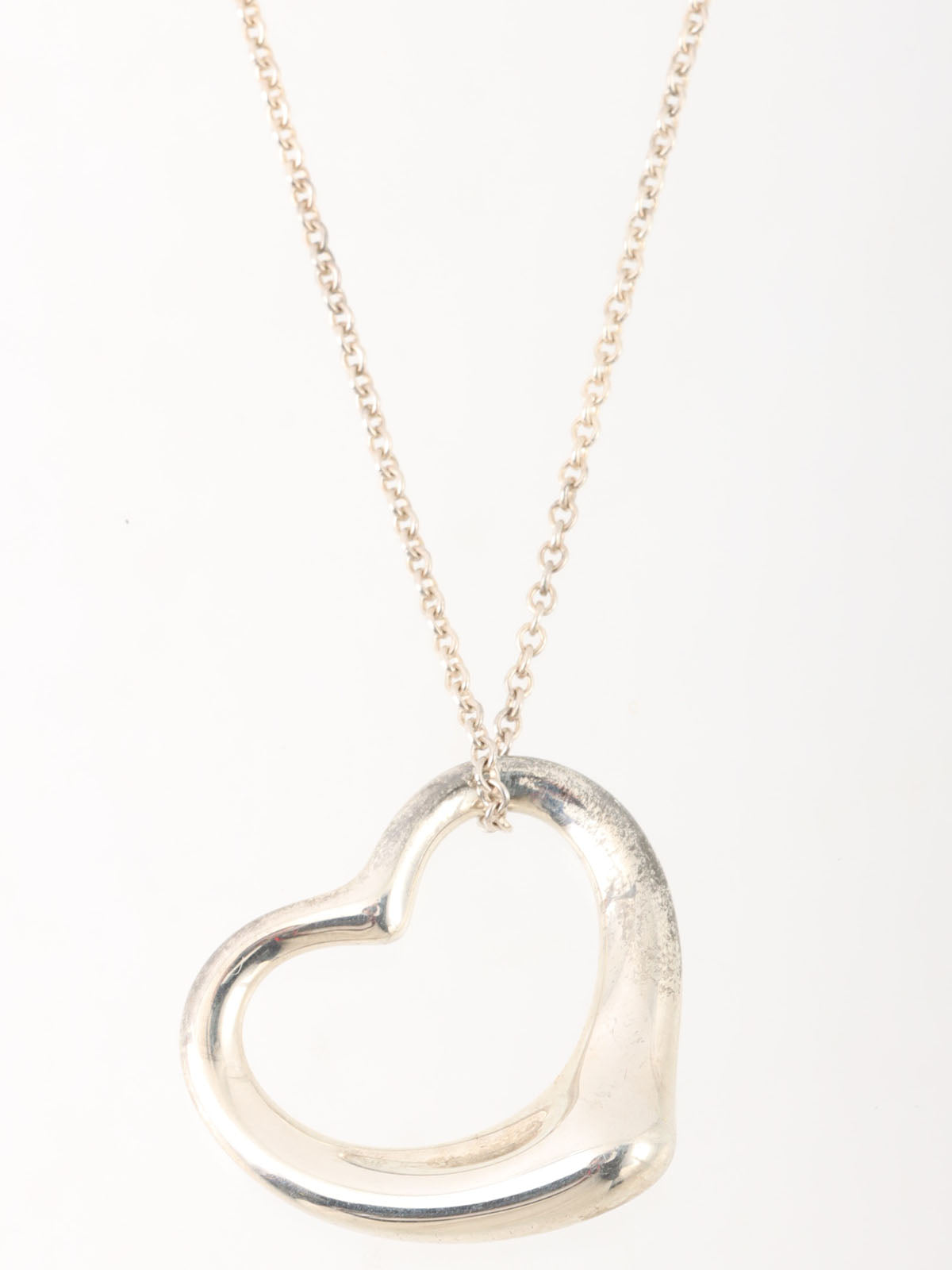 925オープンハートネックレス　シルバー