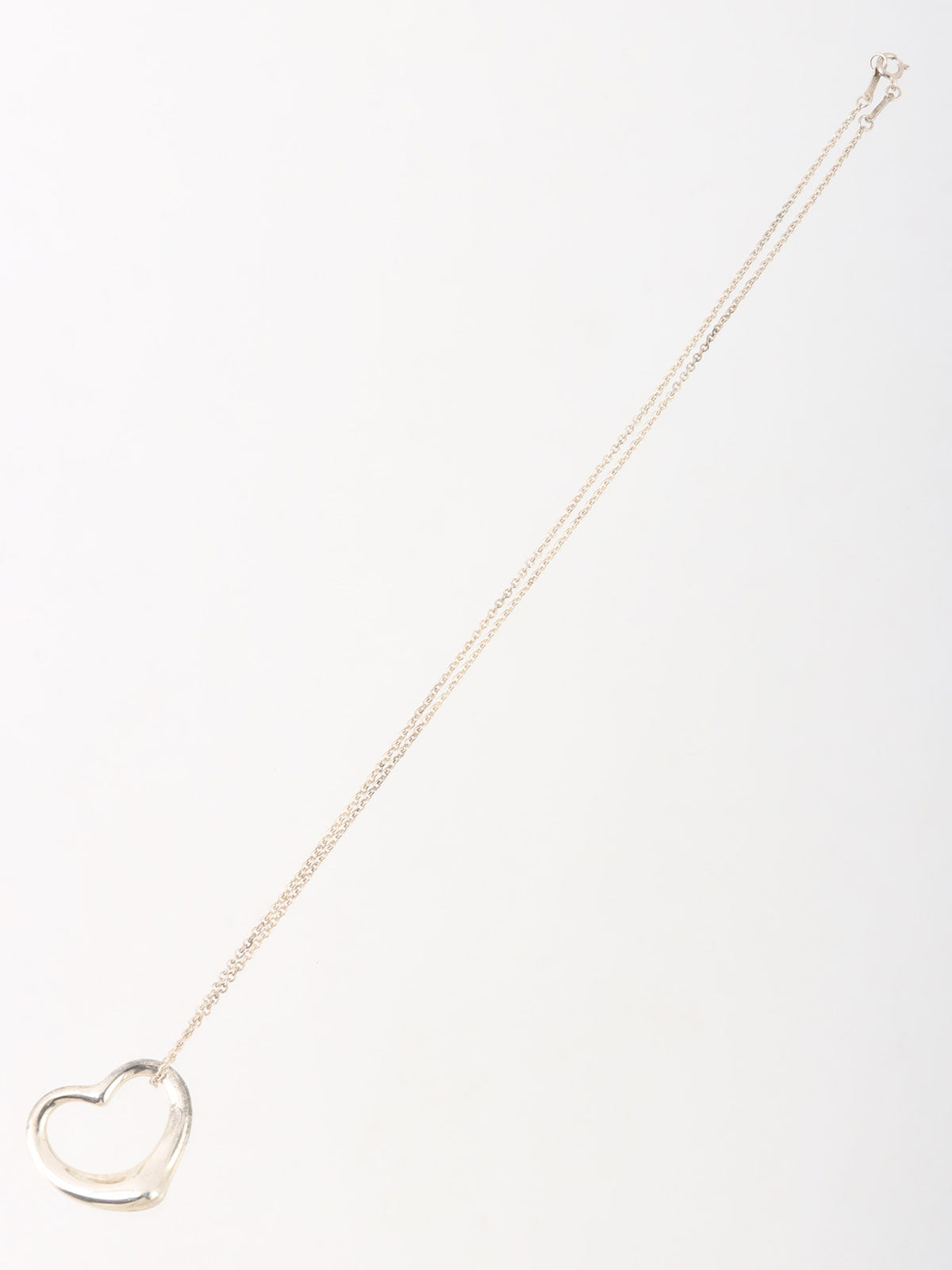 925 Open Heart Necklace Silver