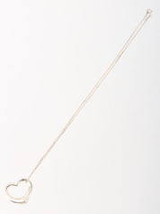 925 Open Heart Necklace Silver