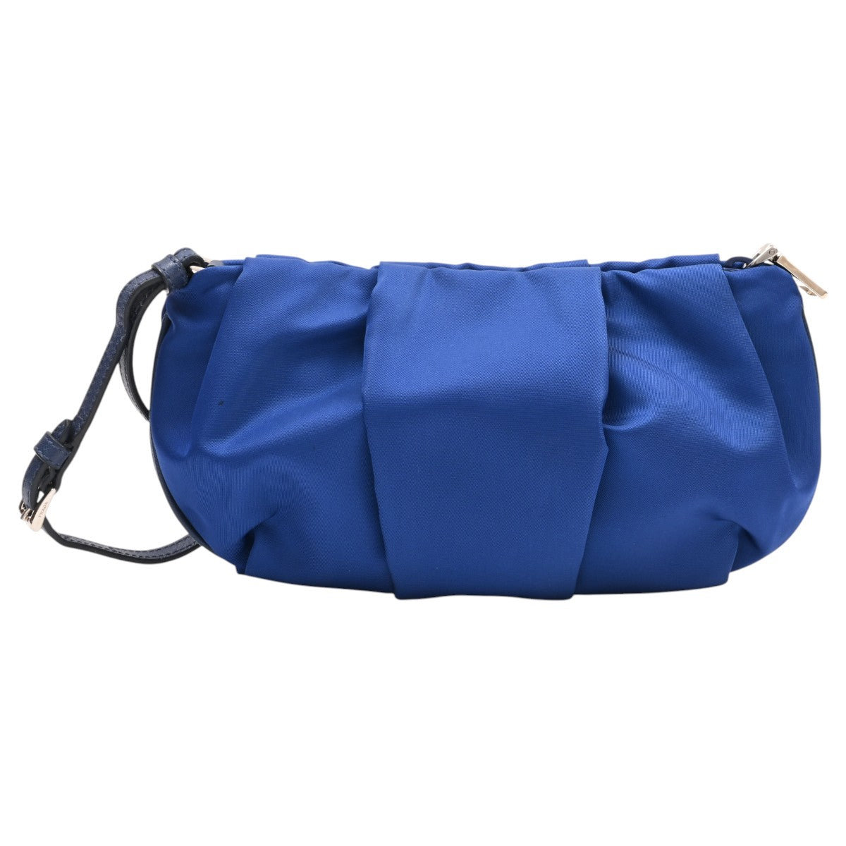 Logo Plate Strap Pouch Blue