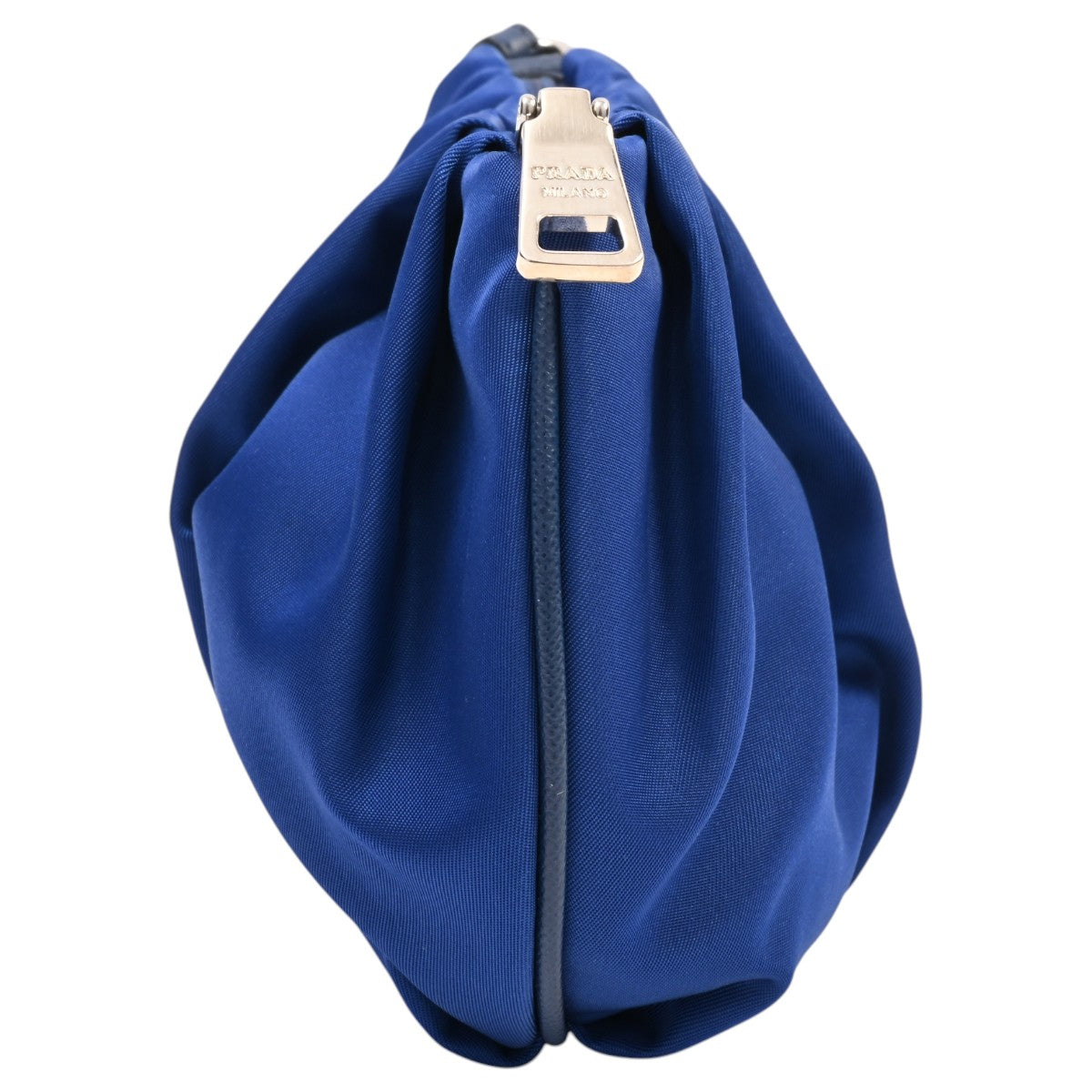 Logo Plate Strap Pouch Blue
