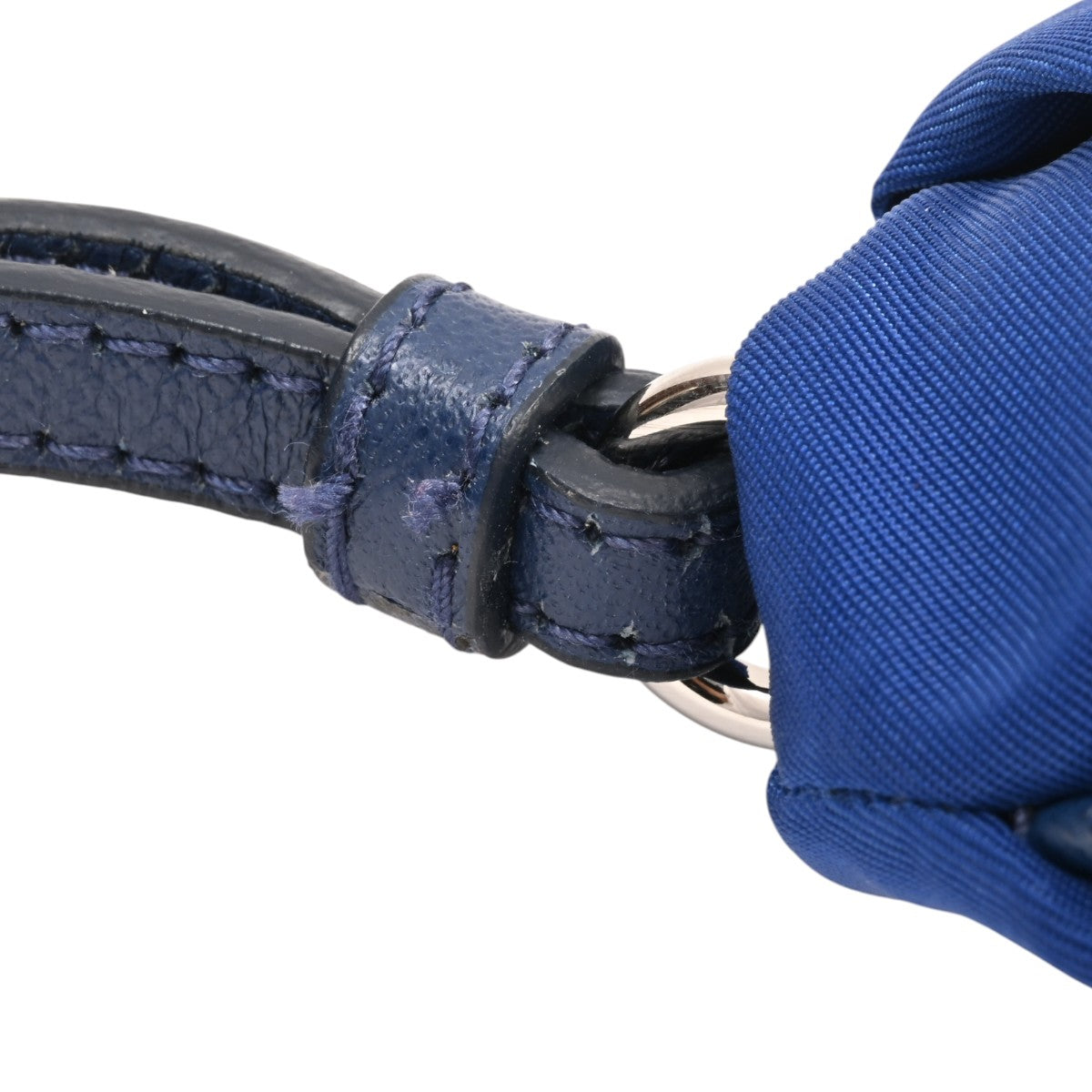 Logo Plate Strap Pouch Blue