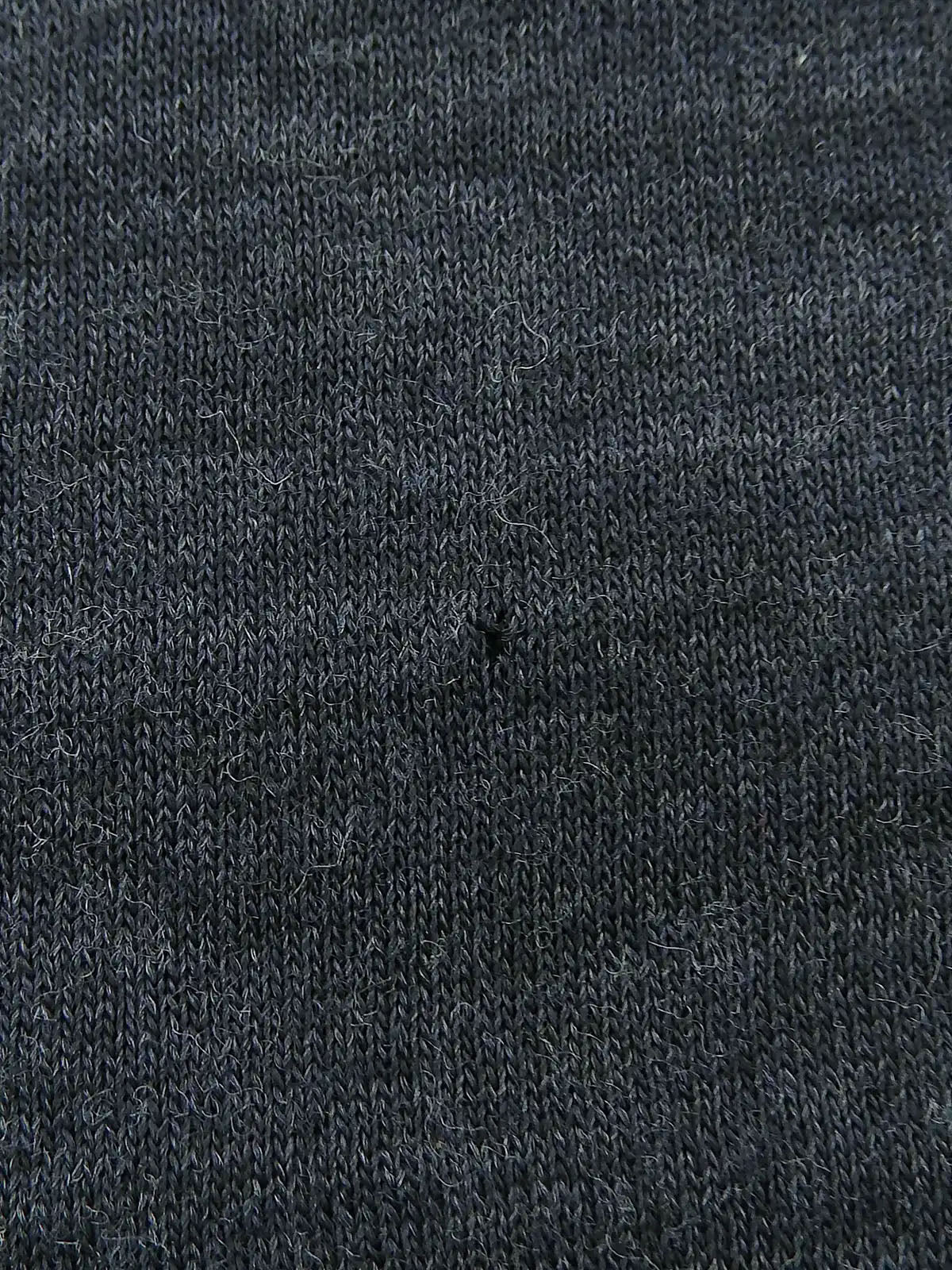 Gancini Embroidered Long Sleeve Knit Top in Navy