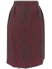 Wool design pattern set in red/dark brown