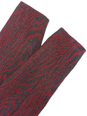 Wool design pattern set in red/dark brown