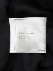 Wool CC Mark Plate Zip-Up Jacket in Black