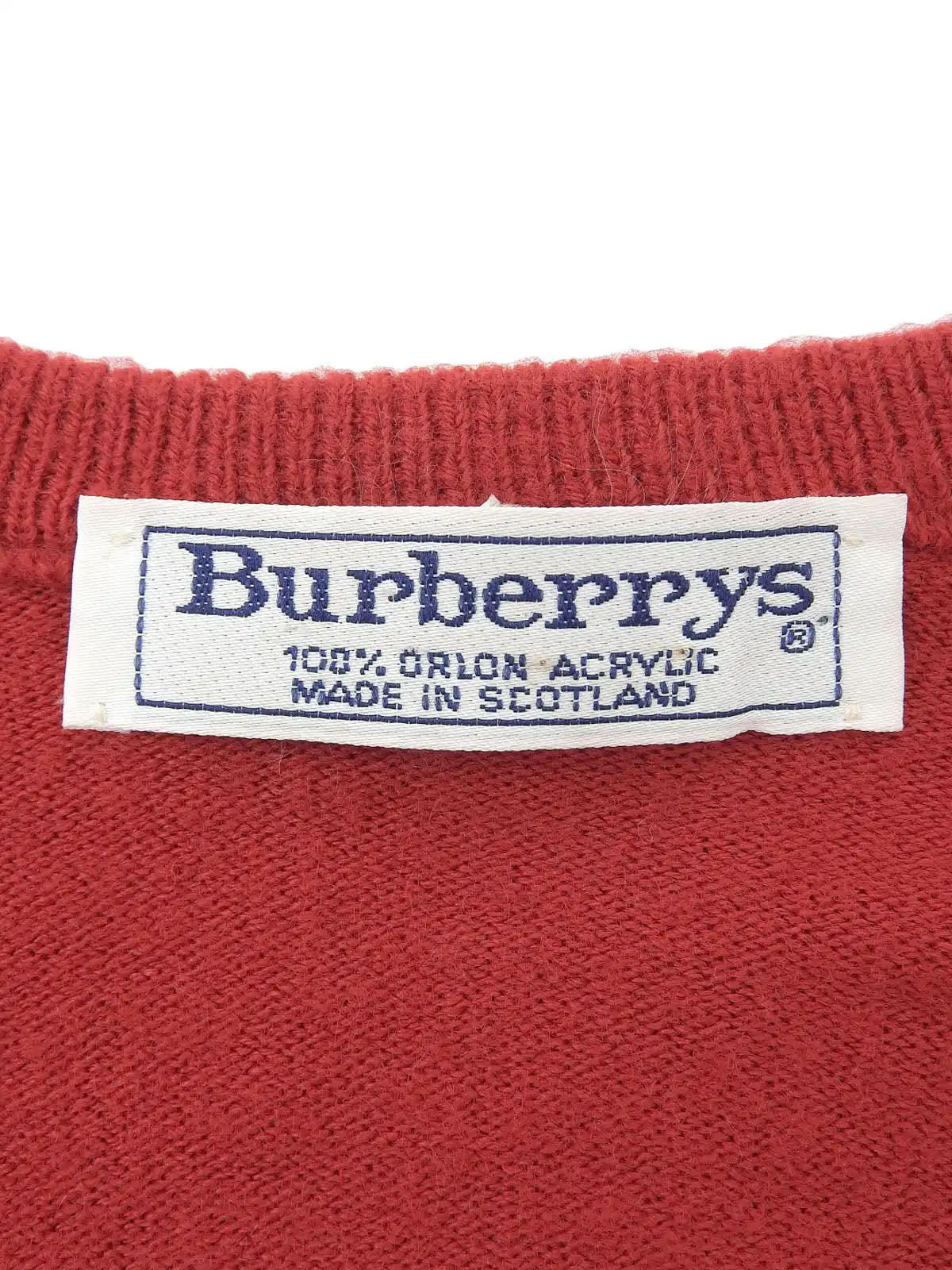 Logo Emblem Embroidered Knitwear Red