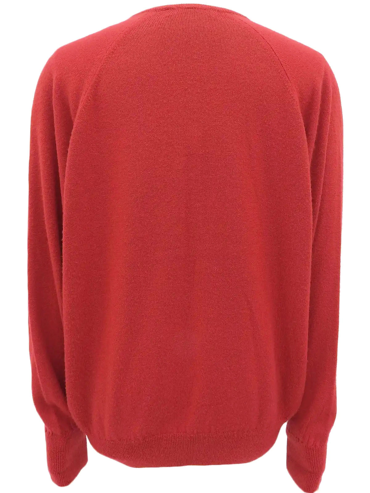 Logo Emblem Embroidered Knitwear Red