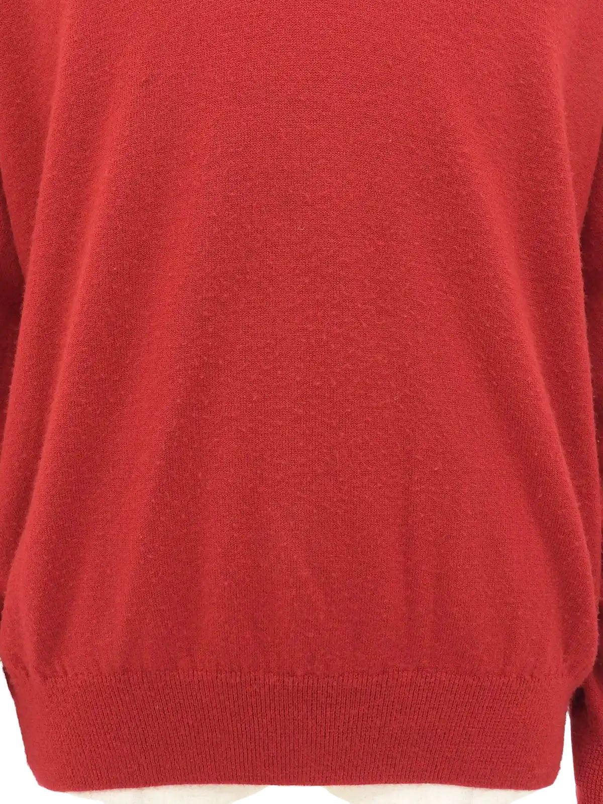 Logo Emblem Embroidered Knitwear Red