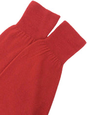 Logo Emblem Embroidered Knitwear Red