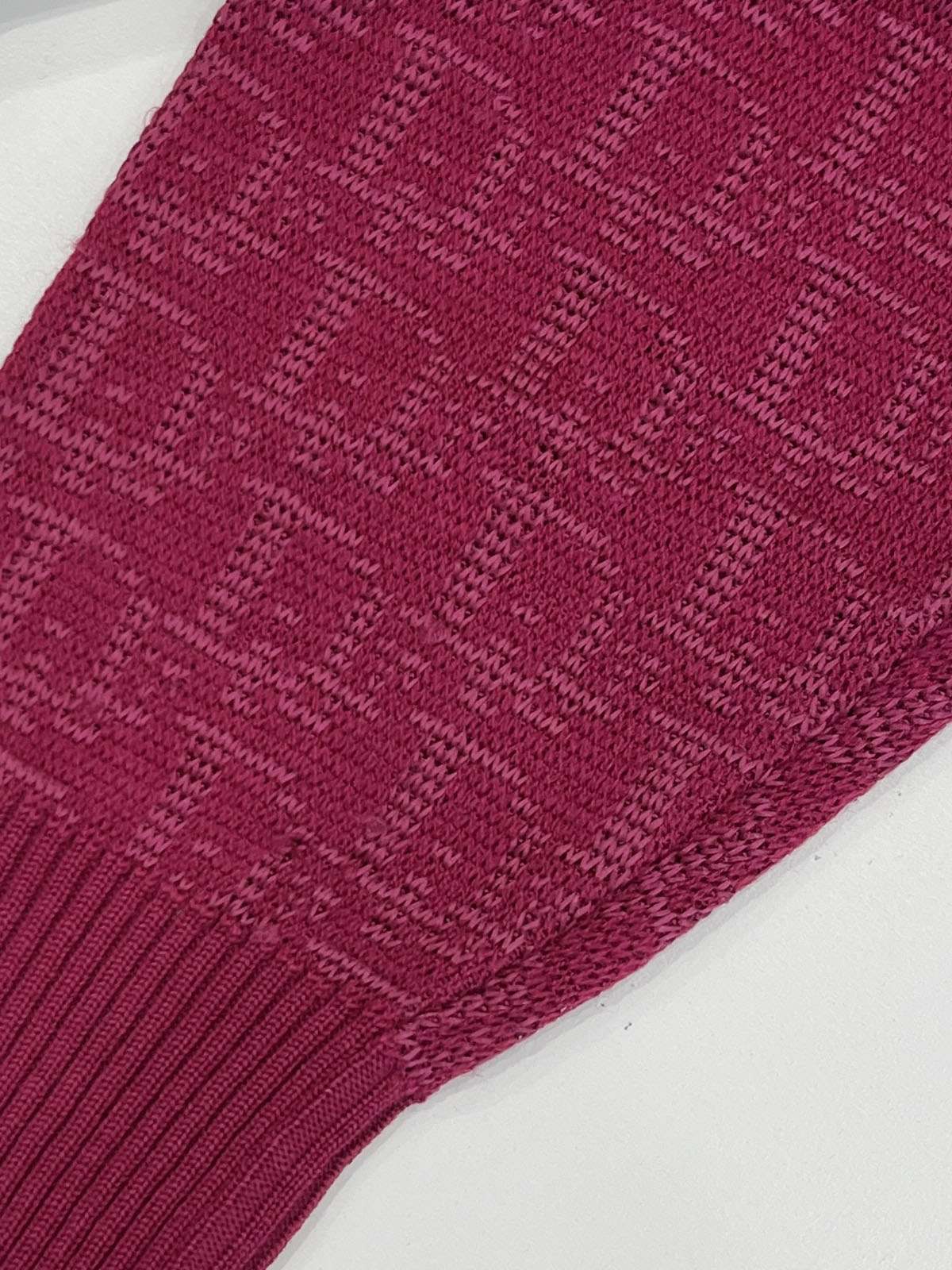 Trotter Pattern Knit Cardigan in Dahlia Purple