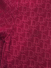 Trotter Pattern Knit Cardigan in Dahlia Purple