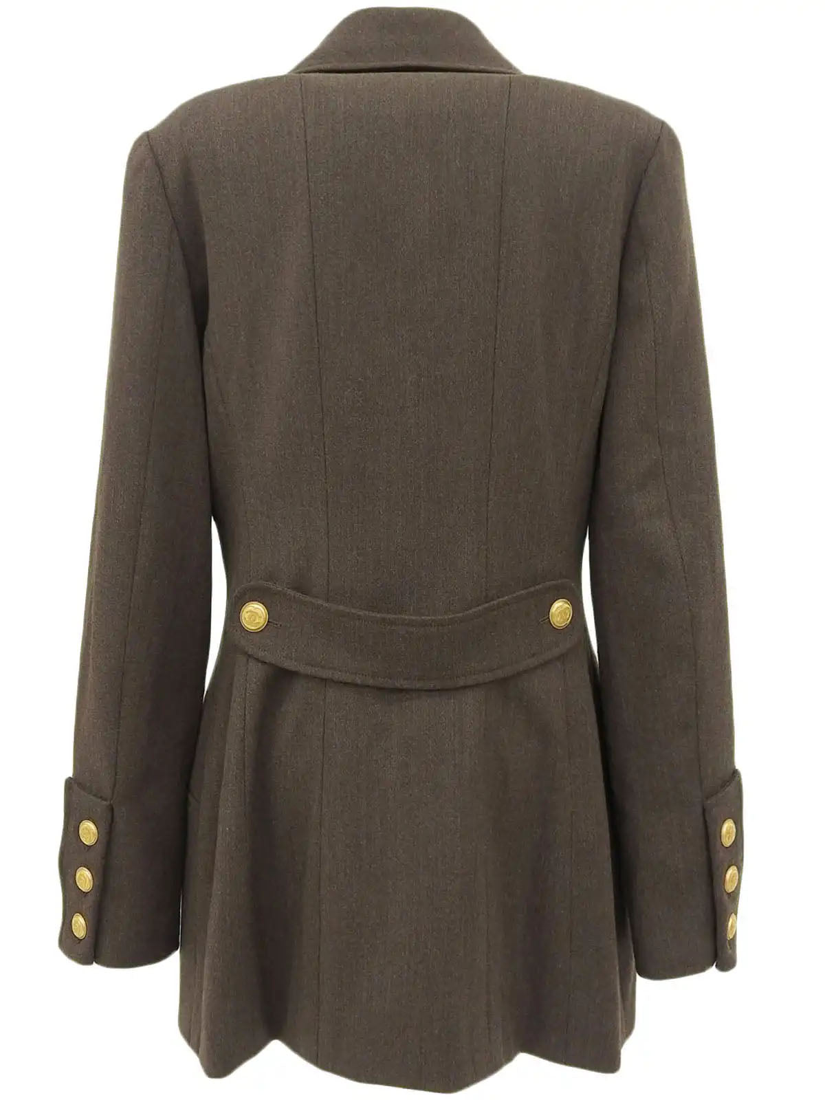 1996 Wool CC Mark Button Double-Breasted Jacket Brown