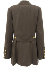 1996 Wool CC Mark Button Double-Breasted Jacket Brown