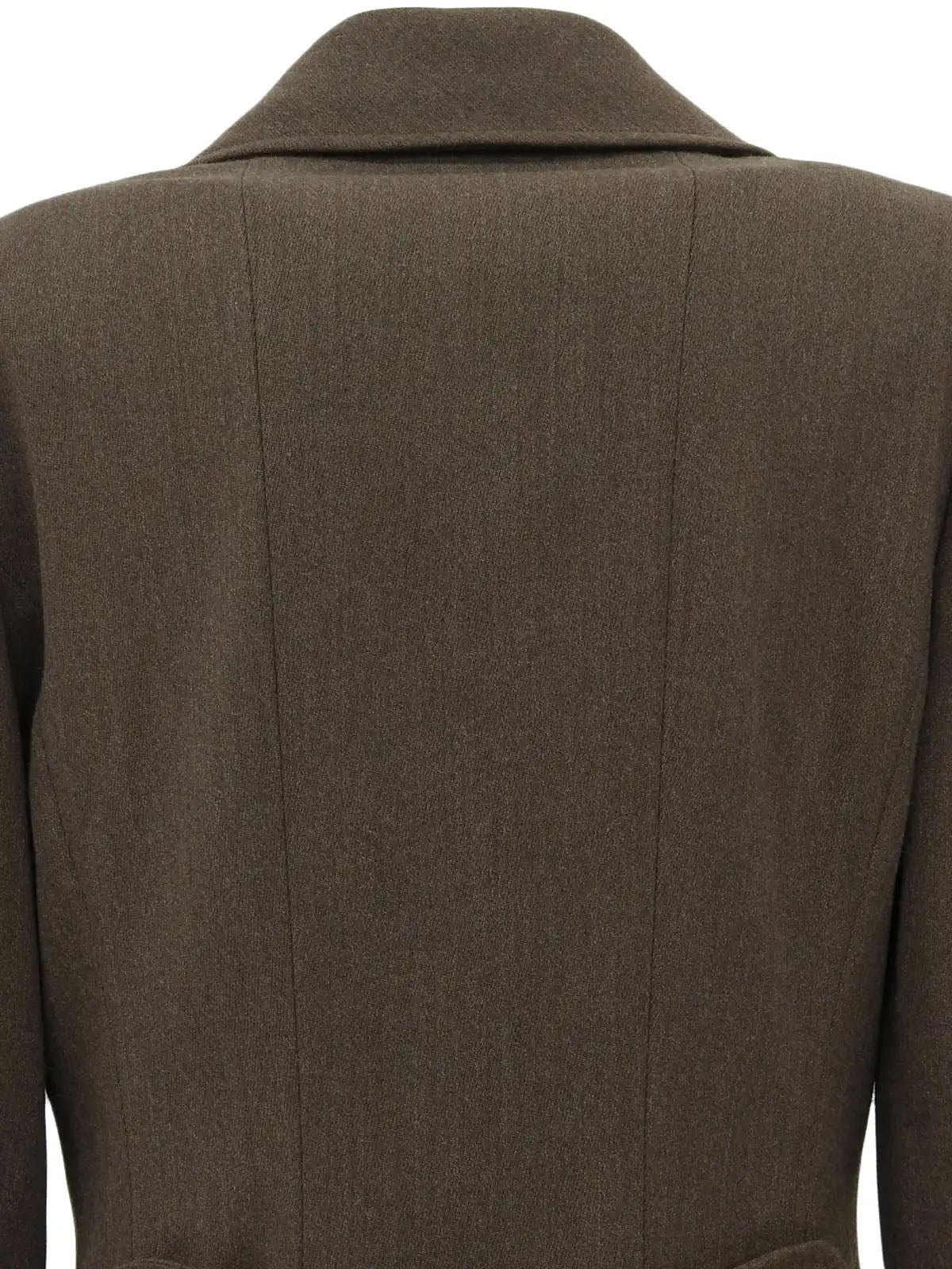 1996 Wool CC Mark Button Double-Breasted Jacket Brown
