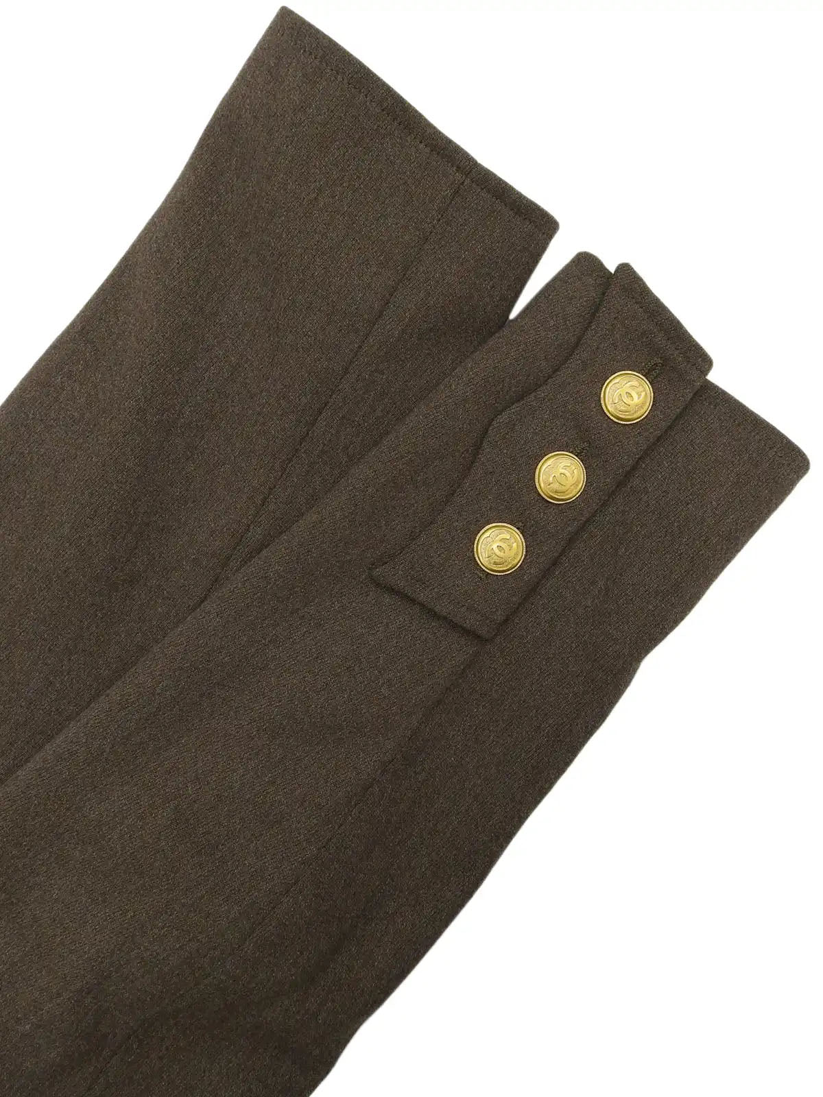 1996 Wool CC Mark Button Double-Breasted Jacket Brown
