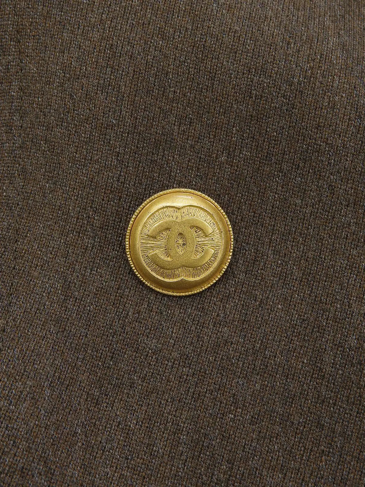 1996 Wool CC Mark Button Double-Breasted Jacket Brown