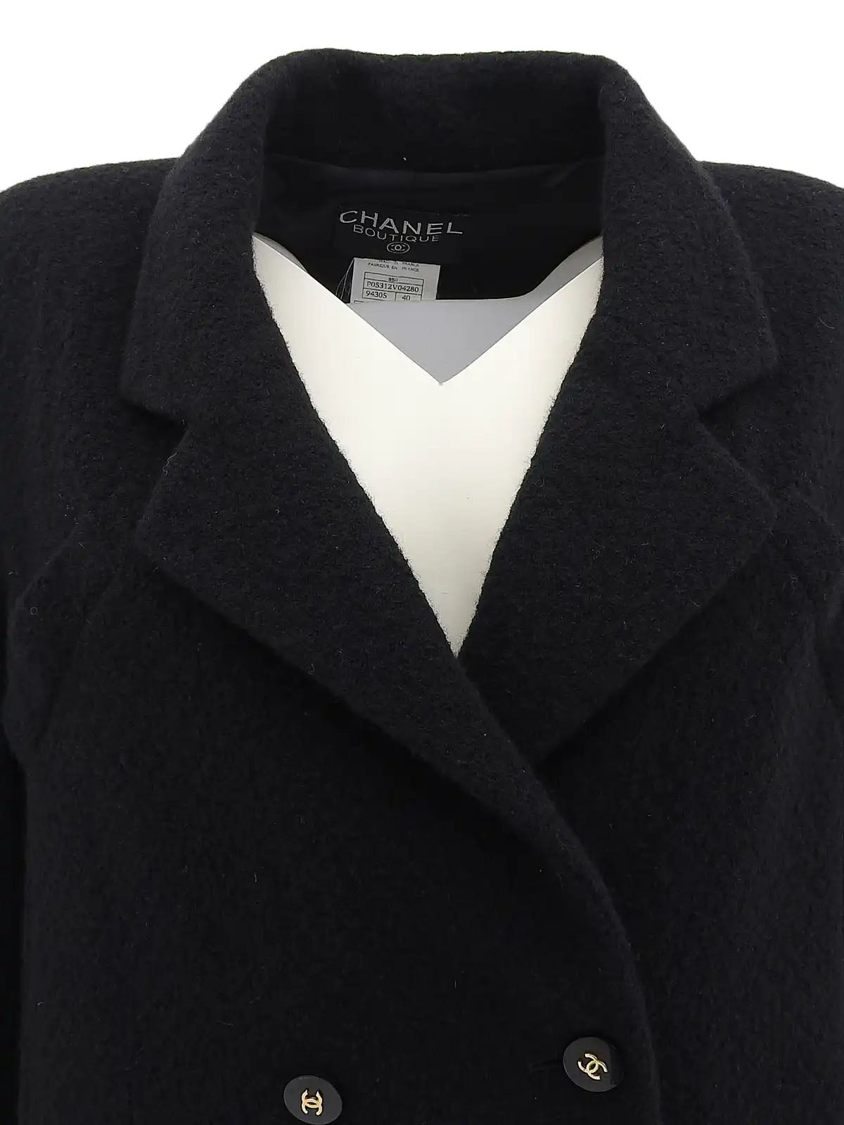 1995 CC mark button double-breasted jacket in black
