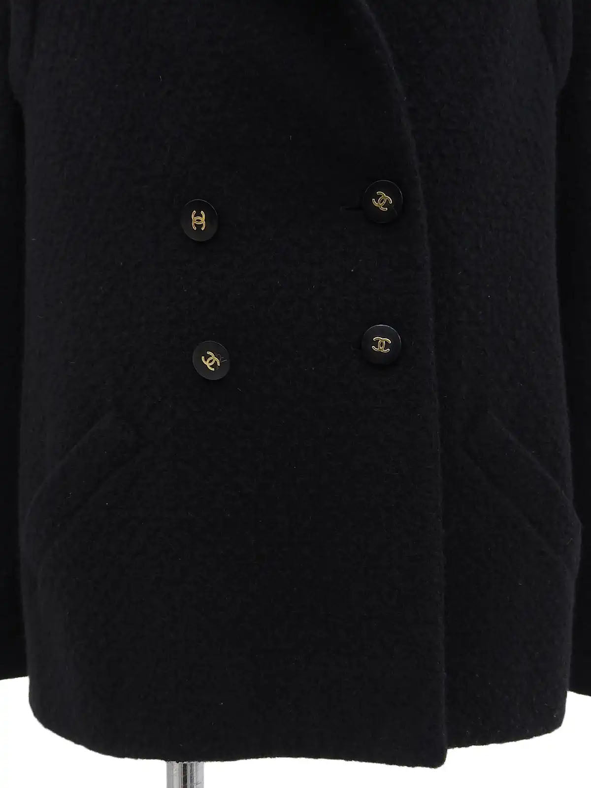 1995 CC mark button double-breasted jacket in black