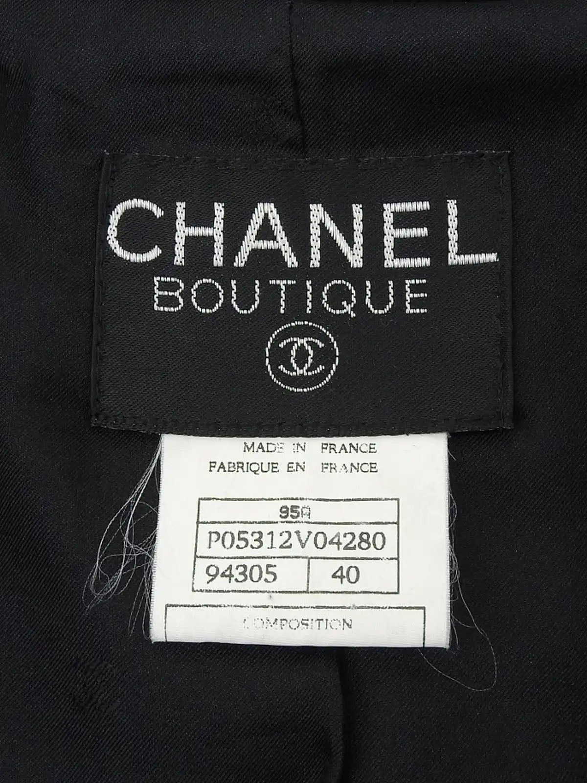 1995 CC mark button double-breasted jacket in black