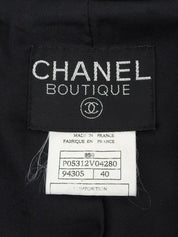 1995 CC mark button double-breasted jacket in black
