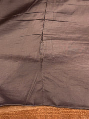 Brown leather skirt