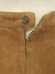 Brown leather skirt