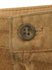 Brown leather skirt