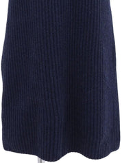 2008 Cashmere Sleeveless Knit Dress, Navy