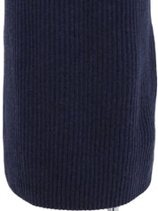 2008 Cashmere Sleeveless Knit Dress, Navy