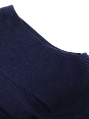 2008 Cashmere Sleeveless Knit Dress, Navy