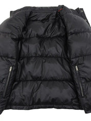 GG Pattern Reversible Down Jacket in Black