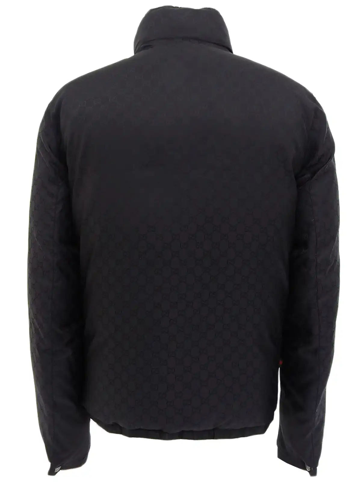 GG Pattern Reversible Down Jacket in Black
