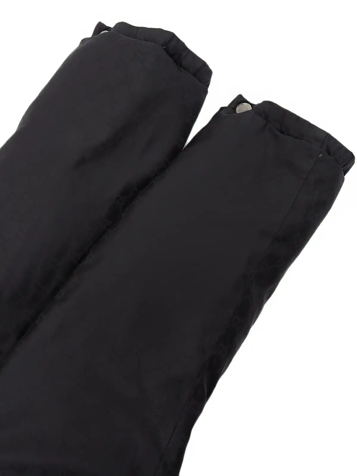GG Pattern Reversible Down Jacket in Black