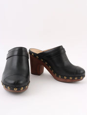 CCマークスタッズサボサンダル　ブラック